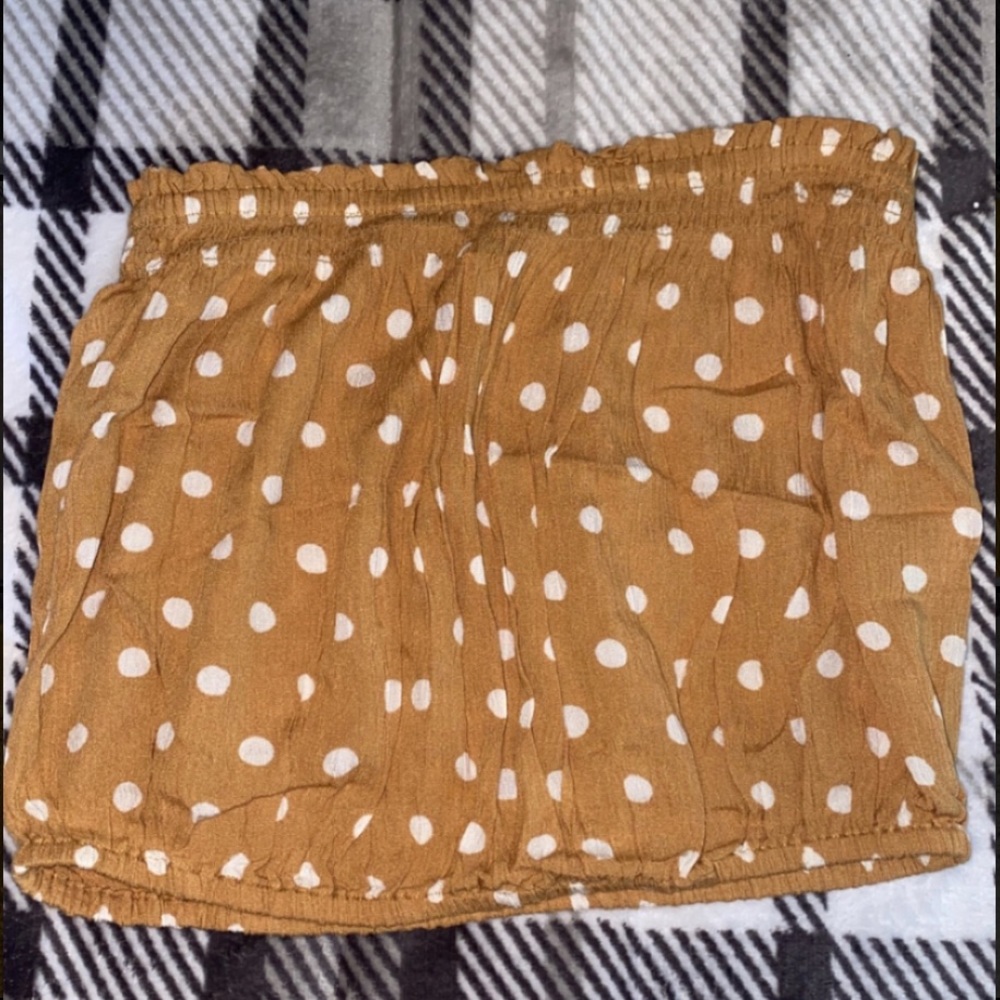 Size large strapless crop top.